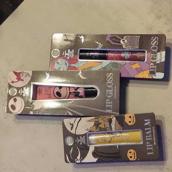Nightmare Before Christmas Other - Disney Nightmare Before Christmas 2 Lip Glosses and 1 Lip Balm